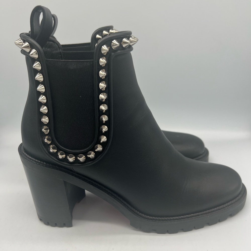 Christian Louboutin Capahutta 70 Spiked Leather Chelsea Boots - Picture 8 of 16